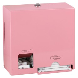 SAPHO - Zásobník tamponov a hygienických vložiek, nerez, ružová (XP610P)