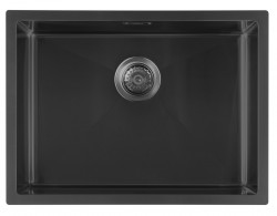 SAPHO - ZENITH nerezový drez 60x45cm, gun metal (ZN6045B)