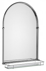 SAPHO - Zrkadlo TIGA s policou 48x67cm, chróm (HZ202)