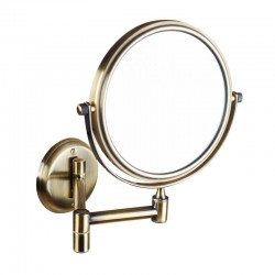 SAPHO - Zväčšovacie kozmetické zrkadlo, obojstranné, bronz (XP012)