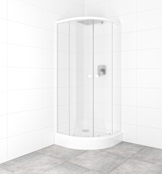 SAT - Set sprchovacieho kúta a vaničky, štvrťkruh 80x80 cm Multi Basic SIKOBKMUS80CH0 (SIKOBKMUS80CH0)