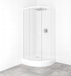 SAT - Set sprchovacieho kúta a vaničky, štvrťkruh 90x90 cm Multi Basic SIKOBKMUS90CH0 (SIKOBKMUS90CH0)