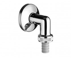 SCHELL - Instalatérský program Pripojovacie koleno s rozetou, chróm (248370699)