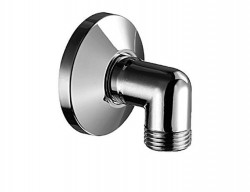 SCHELL - Příslušenství Pripojovacie koleno na stenu, chróm (064630699)