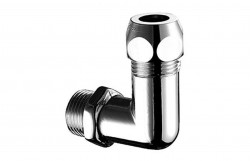 SCHELL - Příslušenství Rohové skrutkovanie s vonkajším závitom, chróm (064160699)