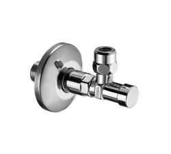 SCHELL - Rohové ventily Rohový regulačný ventil so zabezpečeným ovládaním, predĺžený, chróm (054060699)