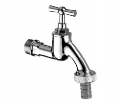 SCHELL - Zahradní ventily Výtokový ventil, matný chróm (034050399)