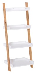 Set poličky a nosníkov Naturel Home biela/orech mat 53,5x134x40 cm HOMEP4B (HOMEP4B)