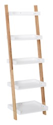 Set poličky a nosníkov Naturel Home biela/orech mat 53,5x170x40 cm HOMEP5B (HOMEP5B)