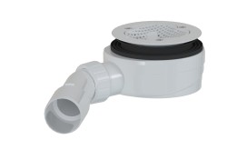 Sifón k sprchovej vaničke SAT Project 90 mm biela plast SATESLIM90BS (SATESLIM90BS)