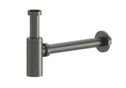 Sifon k umyvadlu 5/4 DN32 SAT Aurum 5,4 cm, gun metal matný, plast SATAUSBGM (SATAUSBGM)