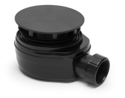 Sifón Optima k sprchovej vaničke priemer 90 mm, nízky čierna ESLIMCR90BL (ESLIMCR90BL)