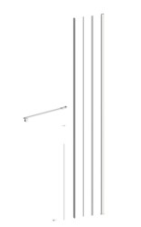 SIKO - Set pro walk-in SAT Walk-In Xmotion bílá (SIKOWIXMPROFILSTB)