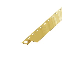 SIKO - Spádová lišta Eviso gold lesk, nerez PVD, dĺžka 150 cm, výška hrany 40 mm, LCGO0102 (LCGO0102)