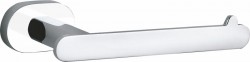 SLEZAK-RAV - Držiak toaletného papiera bez krytu, Farba: chróm / biela (YUA0402CB)