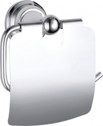 SLEZAK-RAV - Držiak toaletného papiera s krytom, Farba: chróm (MKA0400)