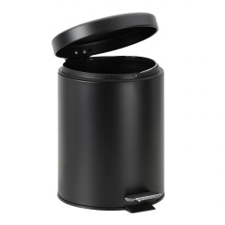 SLEZAK-RAV - Odpadkový kôš, 5 litrov, čierna matná, Kúpeľňový doplnok COLORADO, Farba: čierna matná (COA1305CMAT)