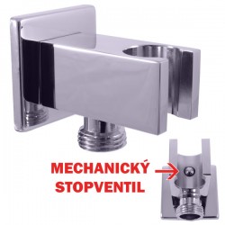 SLEZAK-RAV - RAV - RAV - Držiak sprchy s integrovaným STOP ventilom, Farba: chróm / kov (MD0751)