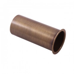 SLEZAK-RAV - Rúrka k umývadlovému sifónu - zvislá časť - stará mosadz (bronz), Farba: stará mosadz, Rozmer: 10 cm (MD0690-10SM)