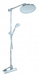 SLEZAK-RAV - Vodovodná batéria sprchová TERMOSTATICKÁ s hlavovou a ručnou sprchou, Farba: chróm, Rozmer: 150 mm (TRM81.5/5)