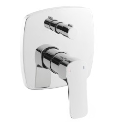 Sprchová a vaňová batéria SAT Cube Way vrátane podomietkového telesa chróm CU215 (CU215)