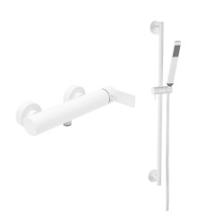 Sprchová batéria SAT B-Way so sprchovacím setom 150 mm biela matná SATBSBW268BSET1 (SATBSBW268BSET1)