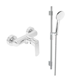 Sprchová batéria SAT Feel so sprchovacím setom 150 mm chróm SATBSFEEL268SET1 (SATBSFEEL268SET1)