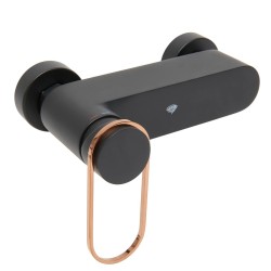 Sprchová batéria SAT Fusion bez sprchového setu 150 mm čierna/bronz SATBSFU268CPCBR (SATBSFU268CPCBR)