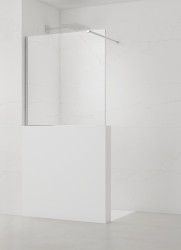 Sprchová zástena SAT Walk-in 90x100 cm na zníženú priečku chróm SATBWIS90PR (SATBWIS90PR)