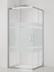 Sprchovací kút štvorec 80x80 cm SAT TEX SIKOTEXQ80CRS (SIKOTEXQ80CRS)
