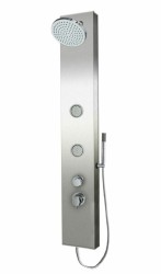 Sprchový panel SIKO na stenu aj do rohu s pákovou batériou nerez PRIMESHOWER (PRIMESHOWER)