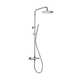 Sprchový systém SAT na stenu s termostatickou batériou PVD Gun Metal SATDASSTK (SATDASSTK)