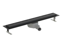 Sprchový žľab SAT 85 cm nerez čierny ZLAB90NRZBL (ZLAB90NRZBL)