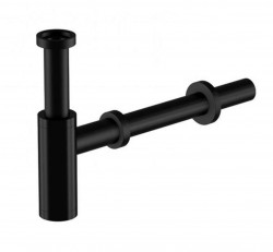 STEINBERG - 100 Designový sifón, matná čierna (100 1696 S)