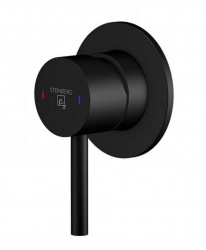 STEINBERG - 100 Sprchová batéria pod omietku, s telesom, matná čierna (100 2250 S)