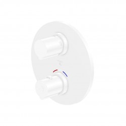 STEINBERG - 100 Termostatická batéria pod omietku na 2 spotrebiče, matná biela (100 4133 3 W)