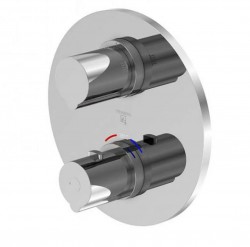 STEINBERG - 100 Termostatická batéria pod omietku pre 2 spotrebiče, chróm (100 4133 3)