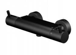 STEINBERG - 100 Termostatická sprchová batéria, matná čierna (100 3200 S)