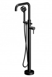 STEINBERG - 100 Vaňová batéria do podlahy, matná čierna (100 1166 S)