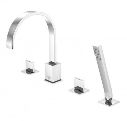 STEINBERG - 135 Batéria na okraj vane, 4-otvorová inštalácia, chróm (135 2402)