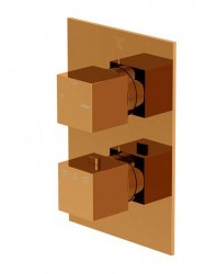 STEINBERG - 160 Termostatická batéria pod omietku na 2 spotrebiče, ružové zlato (160 4133 3 RG)