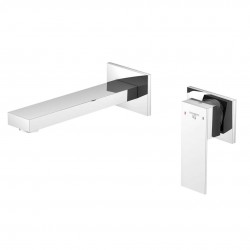 STEINBERG - 160 Umývadlová batéria pod omietku, 2-otvorová inštalácia, s telesom, chróm (160 1802)