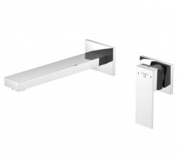 STEINBERG - 160 Umývadlová batéria pod omietku, 2-otvorová inštalácia, s telesom, chróm (160 1816)