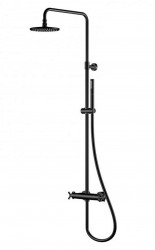 STEINBERG - 250 Sprchový set s termostatom, priemer 20 cm, matná čierna (250 2721 S)
