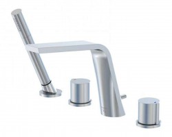 STEINBERG - 260 Batéria na okraj vane, 4-otvorová inštalácia, chróm (260 2400)