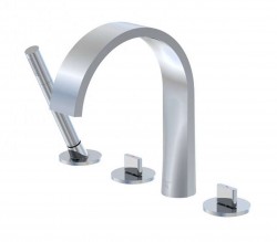 STEINBERG - 280 Batéria na okraj vane, 4-otvorová inštalácia, chróm (280 2400)