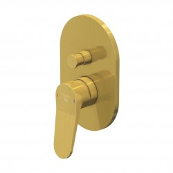 STEINBERG - 340 Batéria pod omietku, na 2 spotrebiče, kefované zlato (340 2103 3 BG)