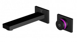 STEINBERG - iFlow Elektronická umývadlová batéria pod omietku s termostatom, 2-otvorová inštalácia, matná čierna (390 1816 S)