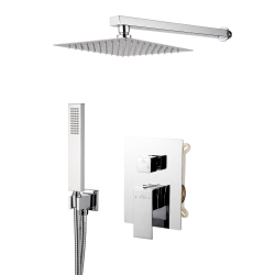 Súprava podomietková s batériou podomietkovou 2F Paros Invena Trend, chróm (BS-09-001-L)