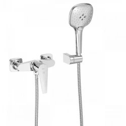 Tres CANIGO PLUS chróm sprchová nástenná vrátane sprchy, držiaka a hadice 21816701 (TG 21816701)